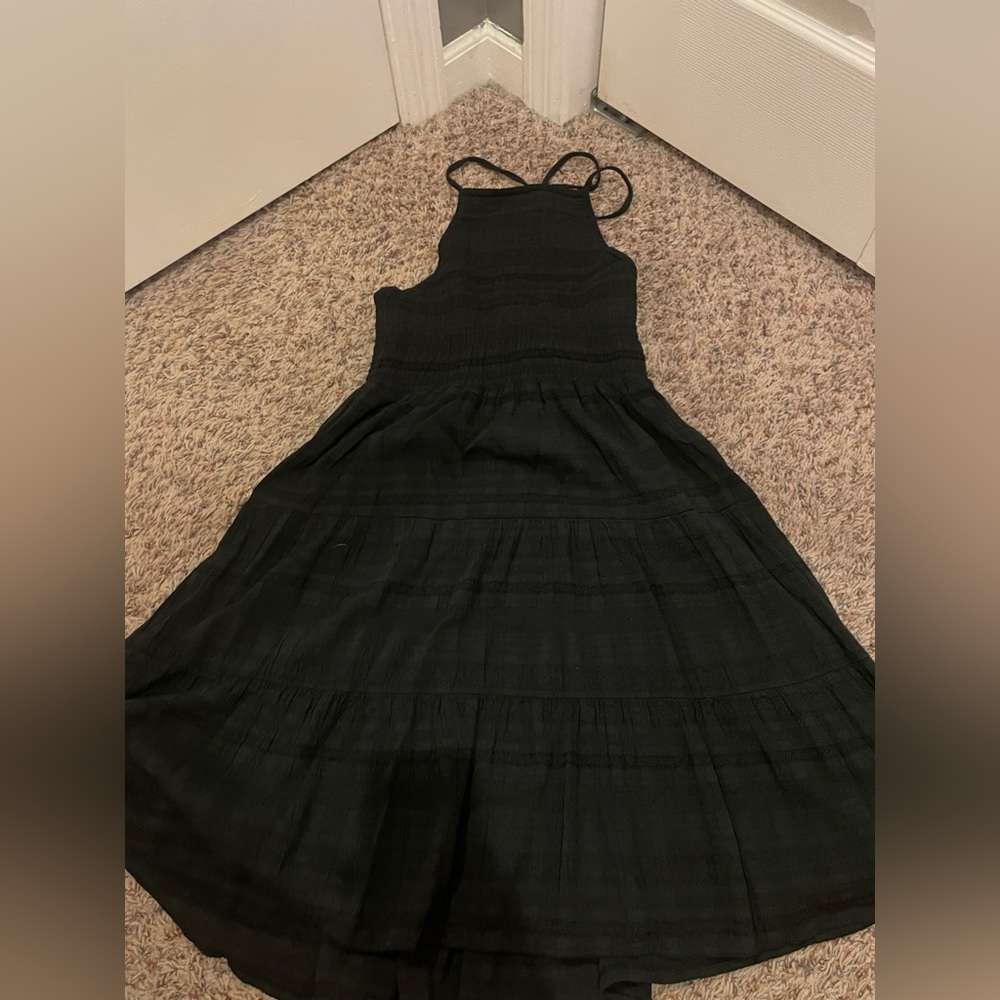 black backless sundress